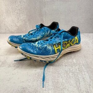 Hoka U Crescendo XD Light Blue Green Running Spikes Mens 9.5 Womens 11